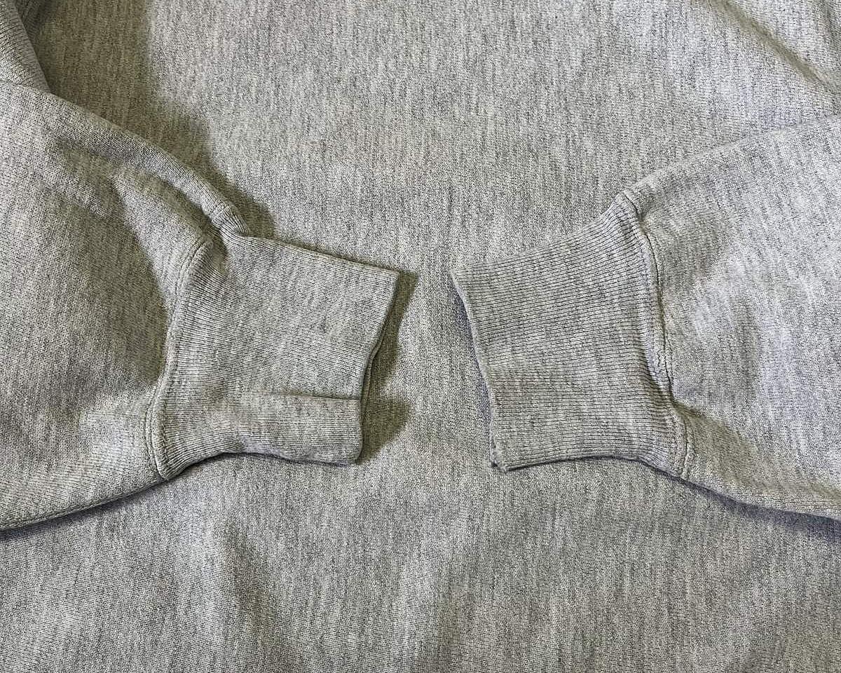 画像: 80'S CHAMPION x LANDS' END 三角タグ 目無し リバースウィーブ 無地 ヘザーグレー USA製 (VINTAGE)