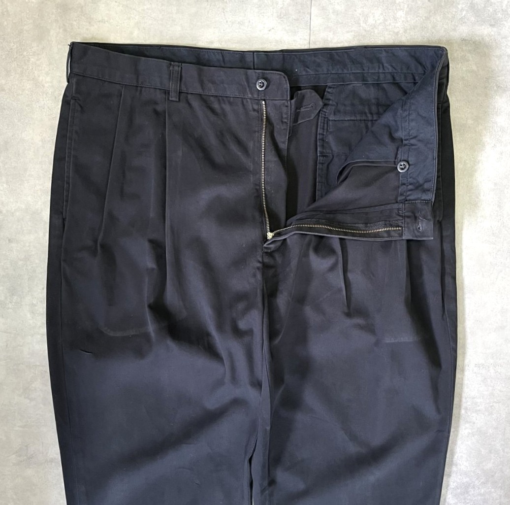 画像: 90'S RALPH LAUREN ツープリーツ チノパンツ ブラック W40L30 (VINTAGE)