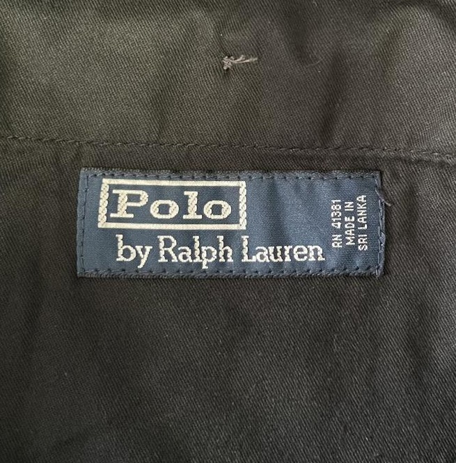 画像2: 90'S RALPH LAUREN ツープリーツ チノパンツ ブラック W40L30 (VINTAGE)