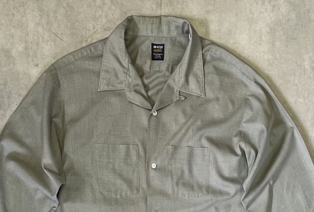 画像: 60'S VAN HEUSEN "VANOPRESS" オープンカラーシャツ カーキ (VINTAGE)