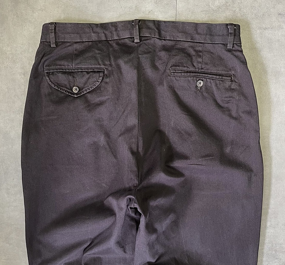 画像: 90'S RALPH LAUREN ツープリーツ チノパンツ ブラック W33L30 (VINTAGE)