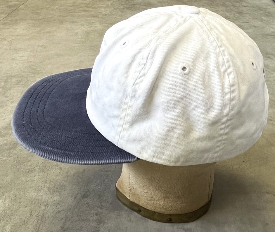 画像3: 90'S RALPH LAUREN ロゴ刺繍 ベースボールキャップ ツートンカラー USA製 (VINTAGE)