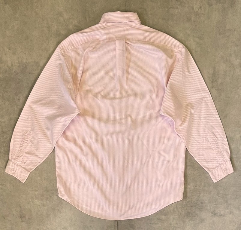 画像3: 90'S RALPH LAUREN "BIG SHIRT" オックスフォード BDシャツ ストライプ (VINTAGE)
