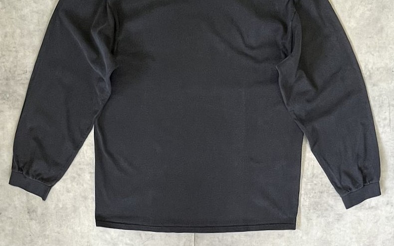 画像: 90'S NIKE 白タグ モックネック 長袖 Tシャツ ブラック USA製 (VINTAGE)