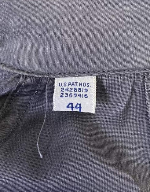 画像2: 50'S UNKNOWN チンスト付き バックプリーツ ドリズラージャケット CONMATICジップ チャコール (VINTAGE)