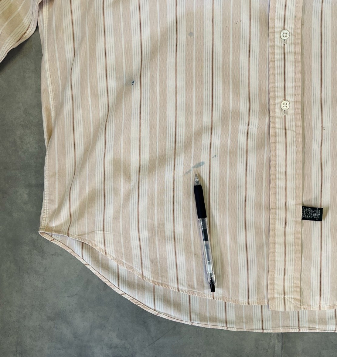 画像4: 90'S RALPH LAUREN "POLO COUNTRY" ポプリンシャツ ストライプ (VINTAGE)