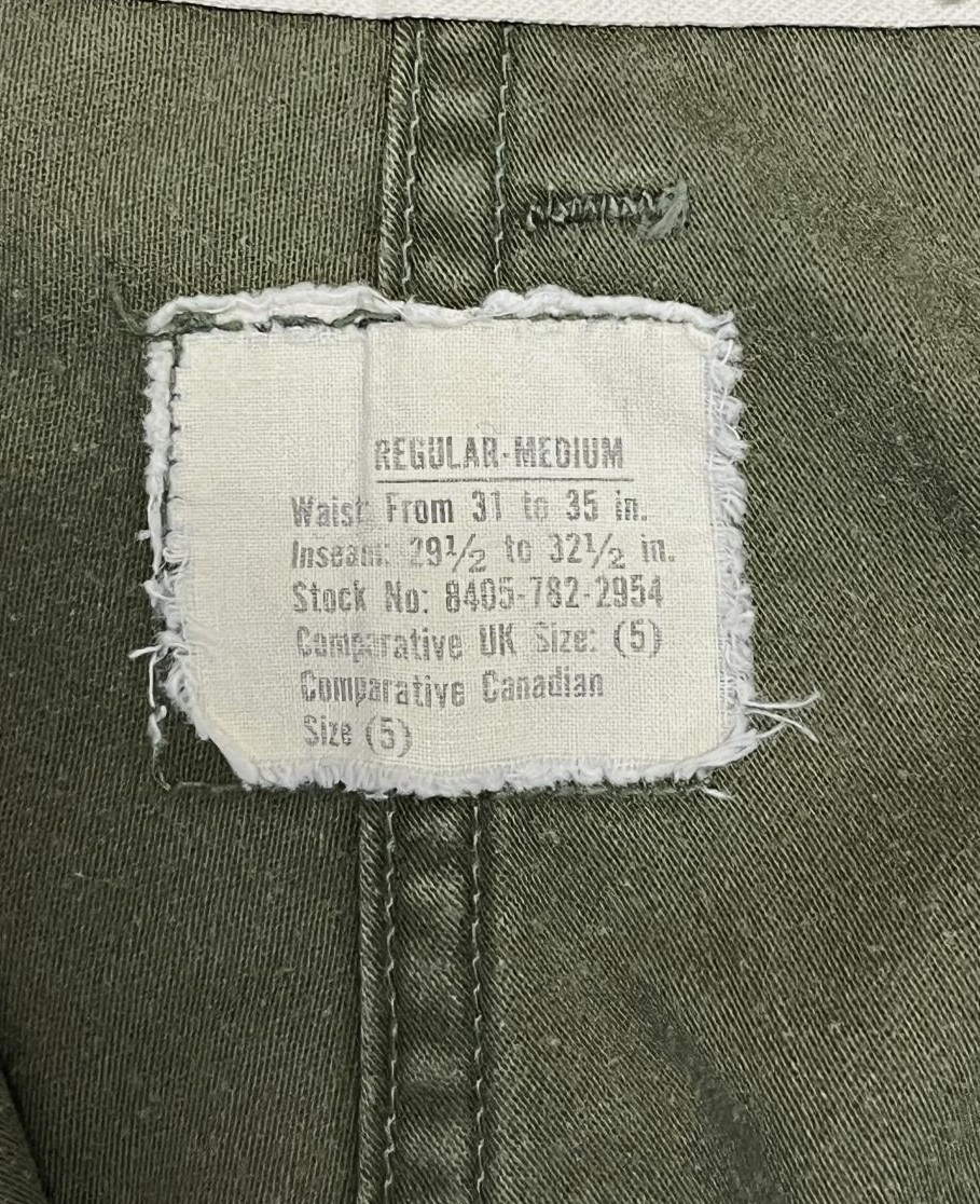 画像2: 60'S アメリカ軍 US ARMY M-65 フィールドパンツ SCOVILLアルミジップ  M-R (VINTAGE)