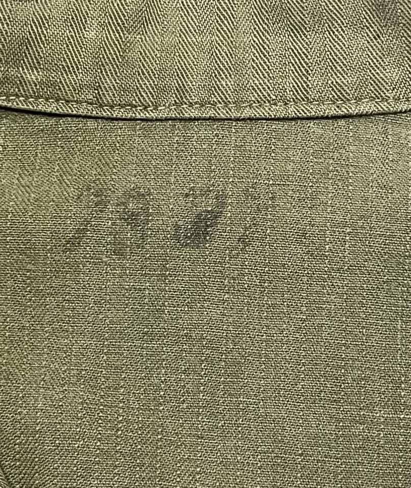 画像2: 40'S アメリカ軍 US ARMY "M-47" ヘリンボーンツイル ユーティリティシャツ (VINTAGE)