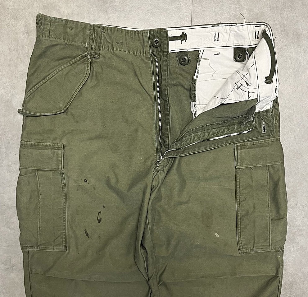 画像: 60'S アメリカ軍 US ARMY M-65 フィールドパンツ SCOVILLアルミジップ  M-R (VINTAGE)