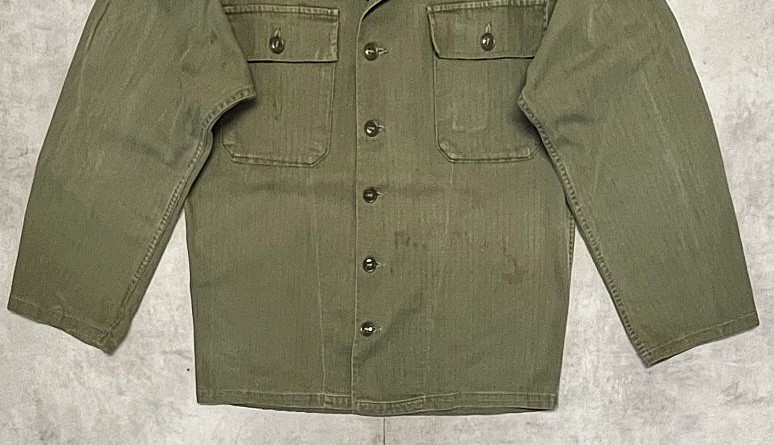 画像: 40'S アメリカ軍 US ARMY "M-47" ヘリンボーンツイル ユーティリティシャツ (VINTAGE)
