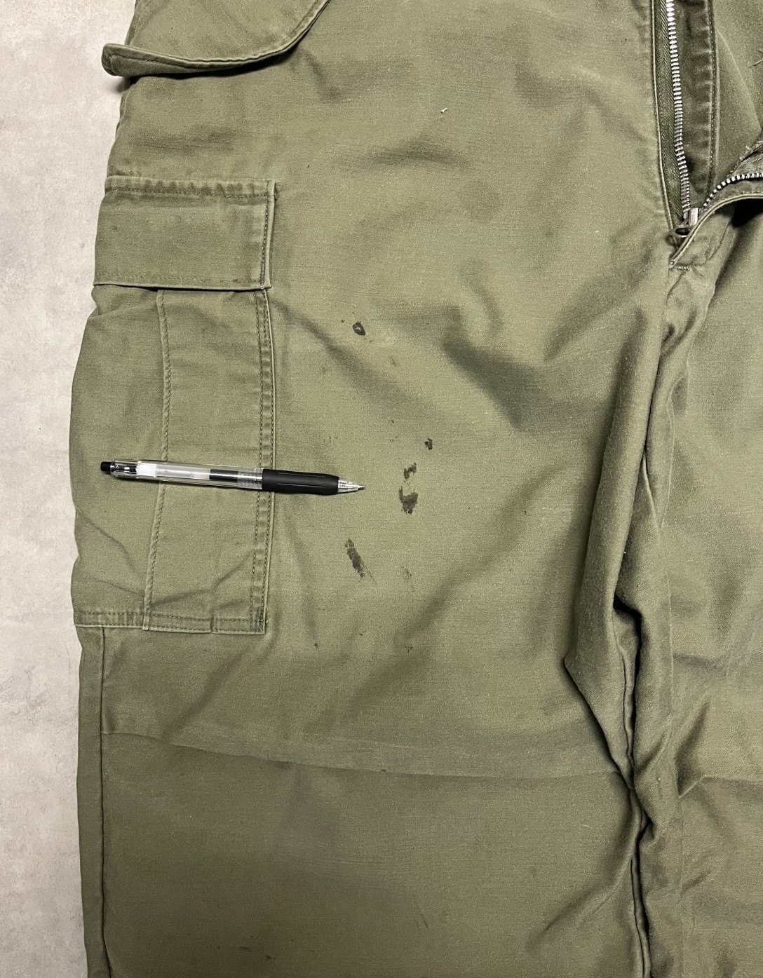 画像7: 60'S アメリカ軍 US ARMY M-65 フィールドパンツ SCOVILLアルミジップ  M-R (VINTAGE)