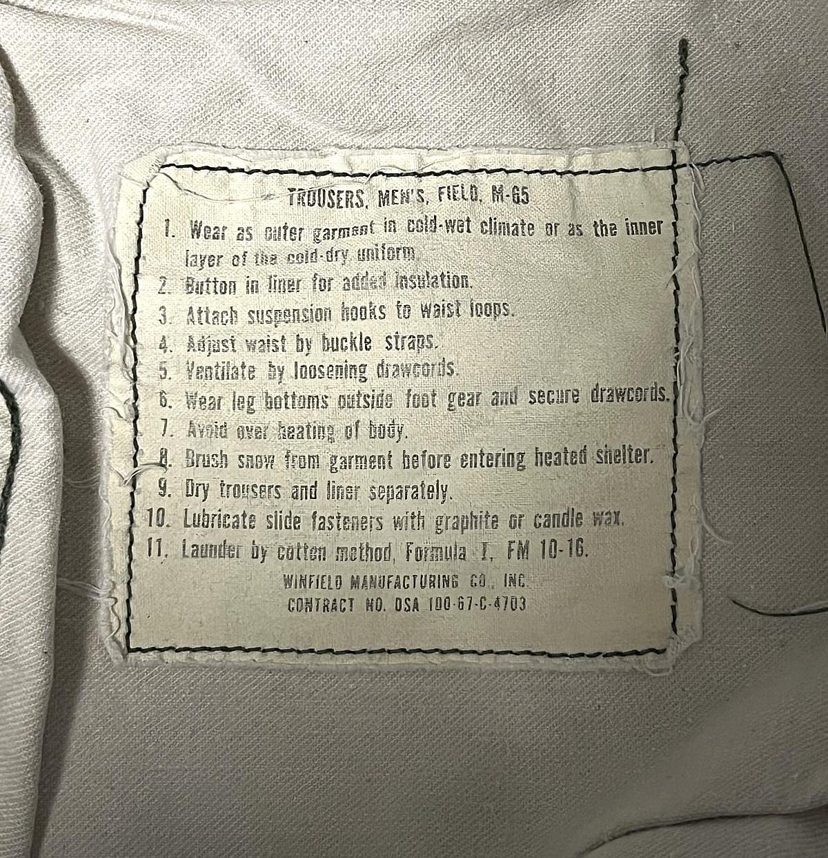 画像4: 60'S アメリカ軍 US ARMY M-65 フィールドパンツ SCOVILLアルミジップ  M-R (VINTAGE)