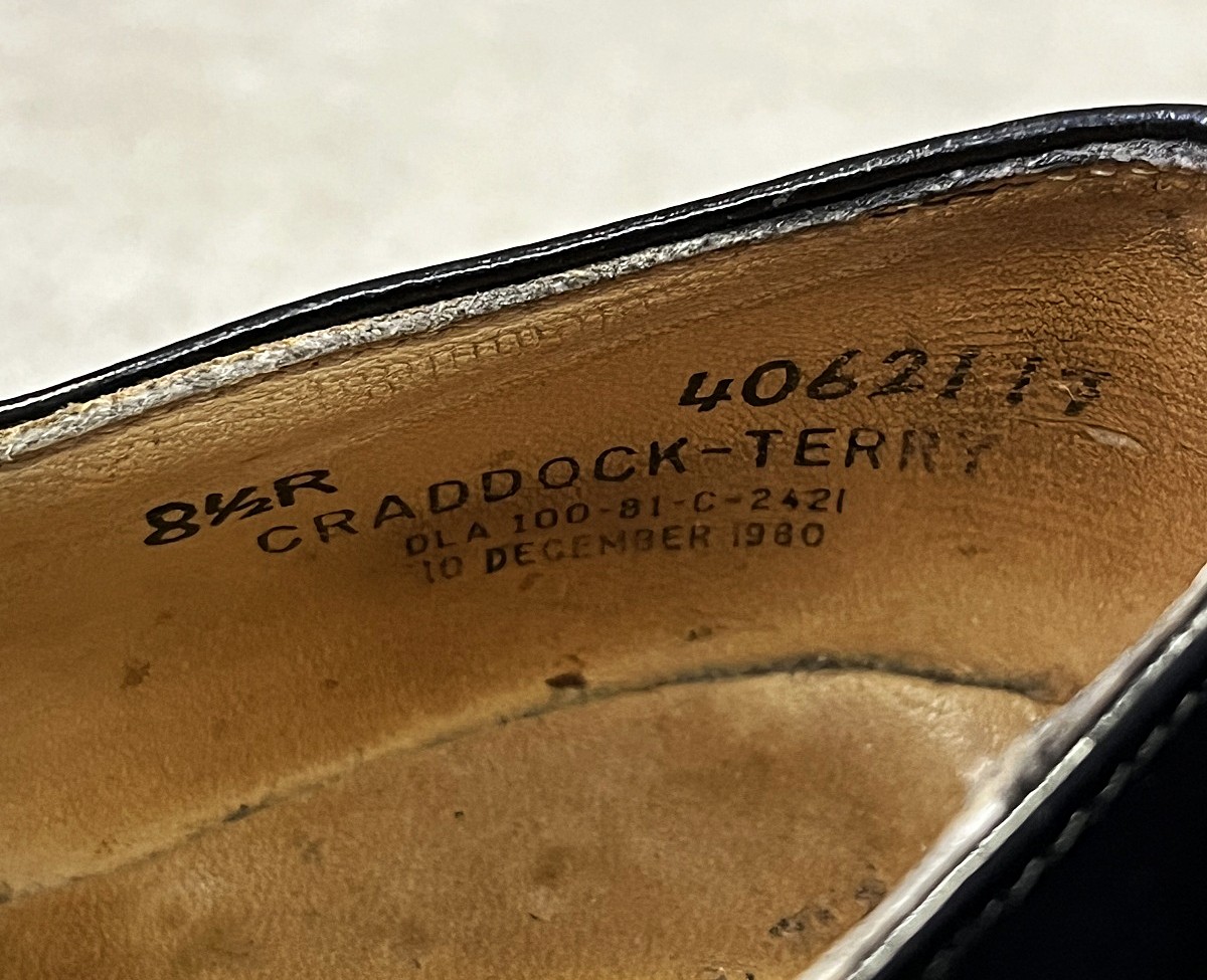 画像: 80'S アメリカ軍 US NAVY "CRADDOCK-TERRY製" ラバーソール サービスシューズ (VINTAGE)