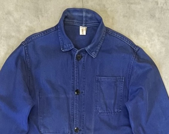 画像: 80'S LE MONT CARMEL フレンチワーク カバーオール ブルー フランス製 (VINTAGE)