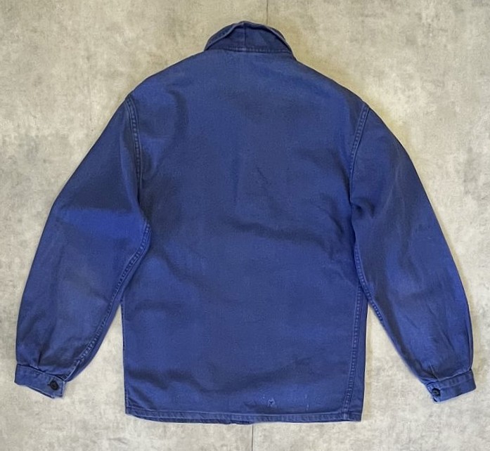 画像4: 80'S LE MONT CARMEL フレンチワーク カバーオール ブルー フランス製 (VINTAGE)