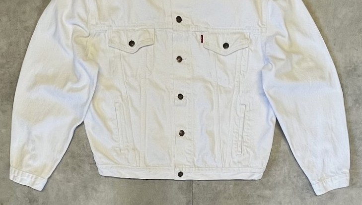 画像: 90'S LEVIS "70503" スモールe 4thモデル デニムジャケット ホワイト ユーゴスラビア製 (VINTAGE)