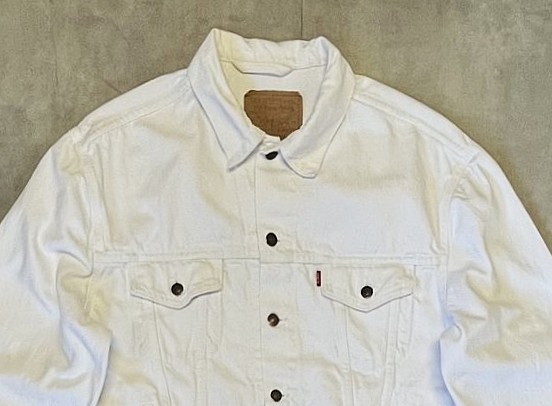 画像: 90'S LEVIS "70503" スモールe 4thモデル デニムジャケット ホワイト ユーゴスラビア製 (VINTAGE)