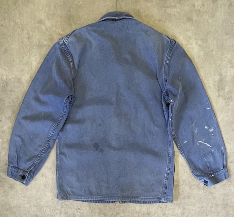 画像3: 80'S UNKNOWN フレンチワーク カバーオール フェードブルー (VINTAGE)