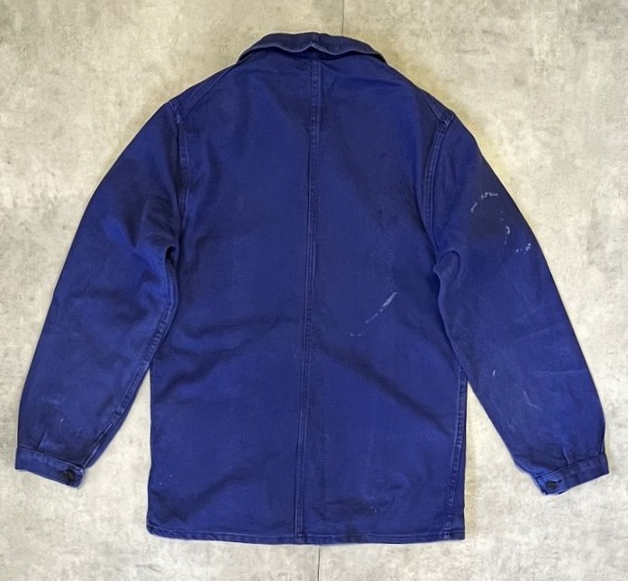 画像5: 80'S UNKNOWN フレンチワーク カバーオール インクブルー フランス製 (VINTAGE)