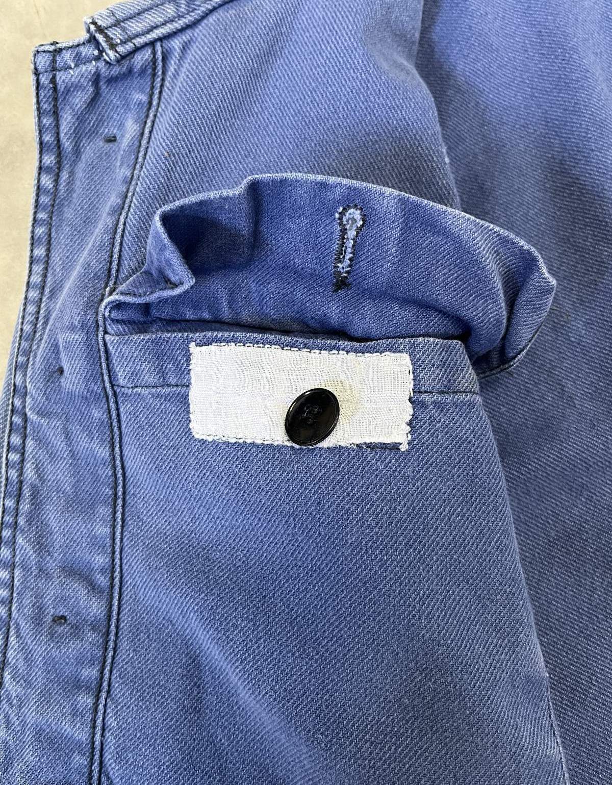 画像: 80'S UNKNOWN フレンチワーク カバーオール フェードブルー (VINTAGE)