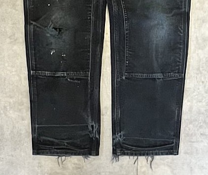 画像: CARHARTT ダブルニー ダック ペインターパンツ ブラック W33L32 USA製 (VINTAGE)