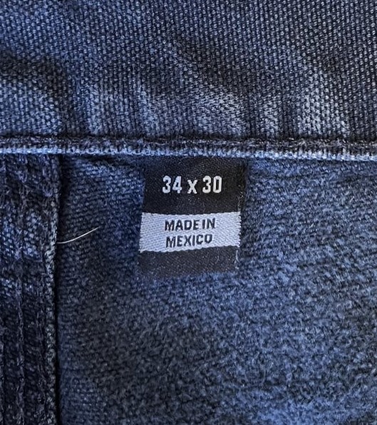 画像2: CARHARTT ダブルニー ダック ペインターパンツ ブラック W34L30 メキシコ製 (VINTAGE)