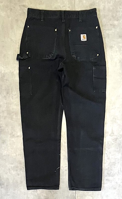 画像4: CARHARTT ダブルニー ダック ペインターパンツ ブラック W32L32 USA製 (VINTAGE)