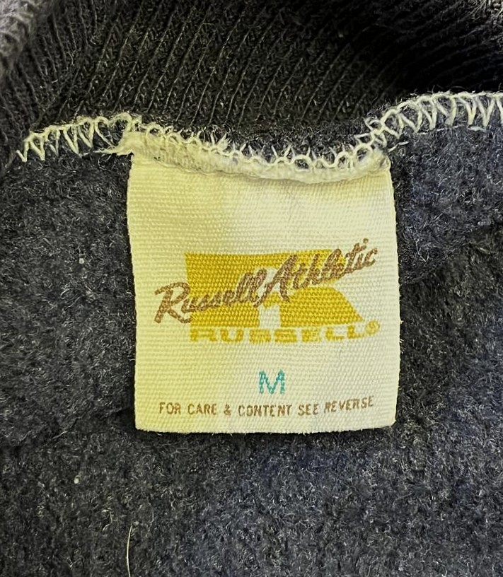 画像2: 70'S RUSSELL ATHLETIC 金タグ スウェットパーカー ネイビー USA製 (VINTAGE)