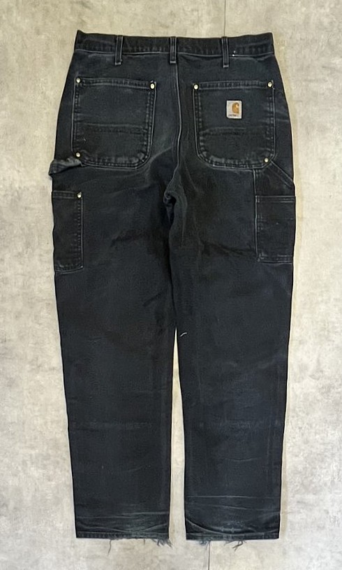 画像4: CARHARTT ダブルニー ダック ペインターパンツ ブラック W33L32 USA製 (VINTAGE)