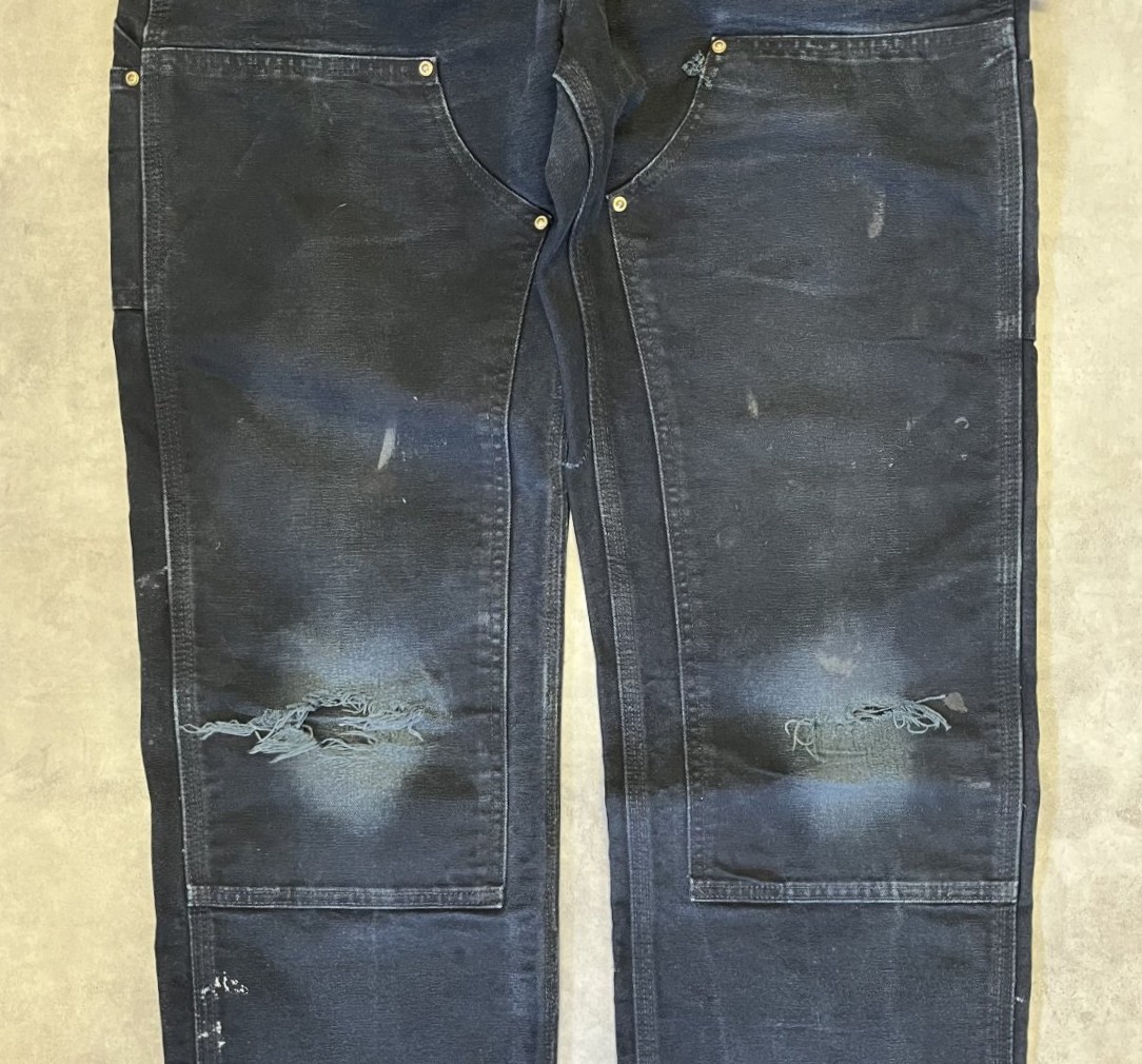 画像3: CARHARTT ダブルニー ダック ペインターパンツ ブラック W32L32 USA製 (VINTAGE)