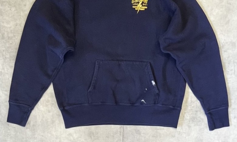 画像: 90'S CAMBER 両面プリント ヘビーウエイト スウェットパーカー ネイビー USA製 (VINTAGE)