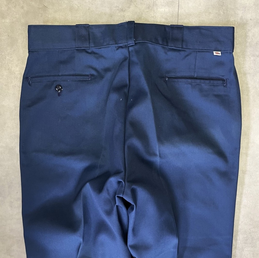 画像: 80'S DICKIES 874 チビタグ ワークパンツ ネイビー W38L30 USA製 (VINTAGE)