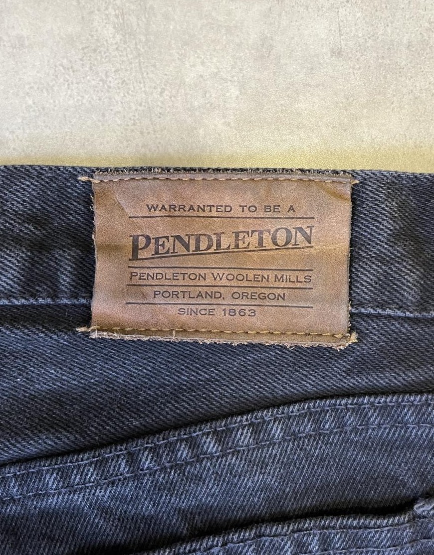 画像4: PENDLETON ブーツカットデニム ブラック W36L30 メキシコ製 (VINTAGE)