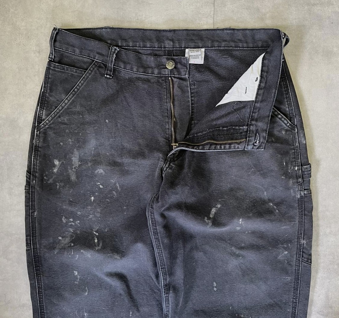 画像: DAKOTA ダック ペインターパンツ ブラック W34L30 (VINTAGE)