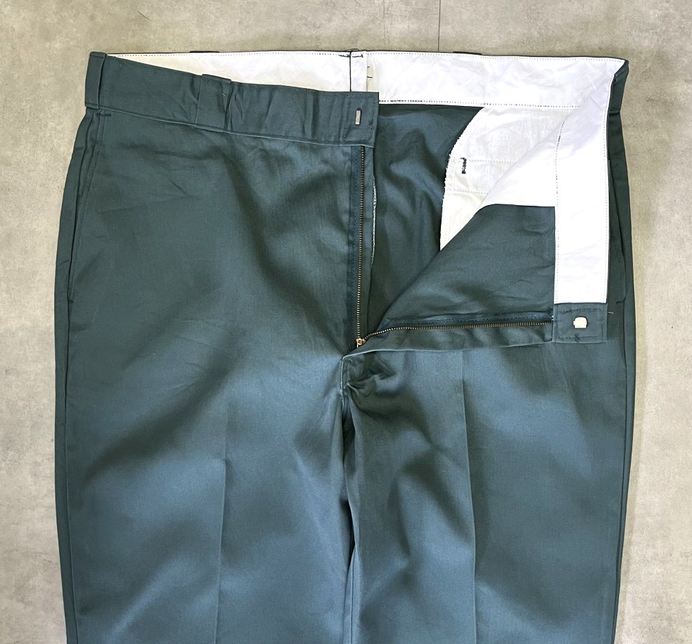 画像: 80'S DICKIES 874 チビタグ ワークパンツ ダークグリーン W40L30 USA製 (MINT CONDITION)