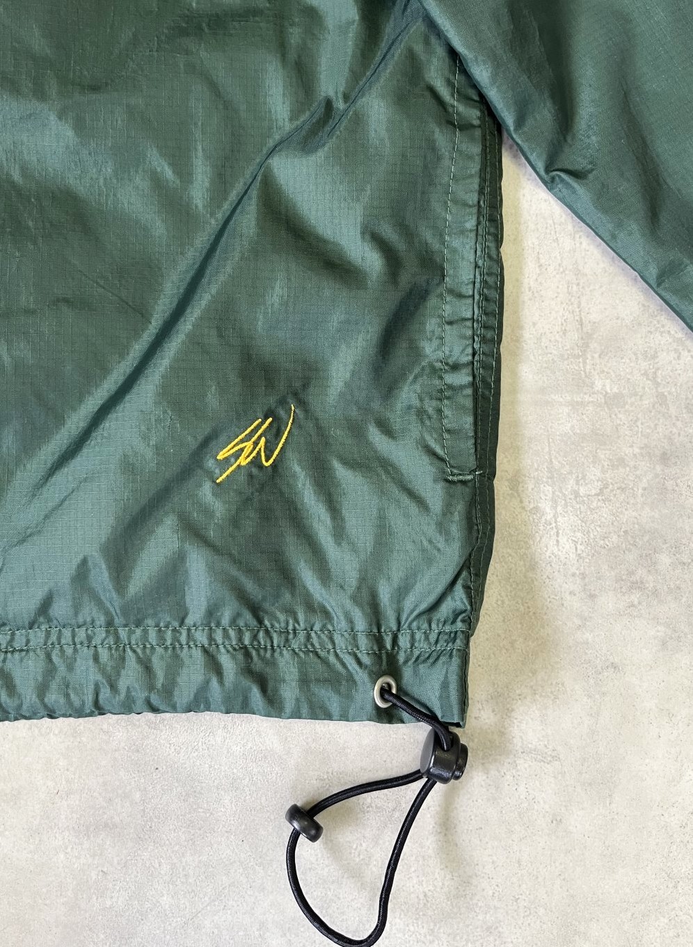 画像: 90'S VINTAGE GAP by SEAN WOTHERSPOON 旧タグ フルジップ ナイロンジャケット ダークグリーン (VINTAGE)