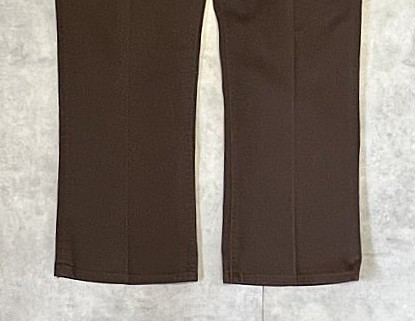 画像: 70'S Lee 200 カツラギ ブーツカット 42TALONジップ ブラウン USA製 (VINTAGE)
