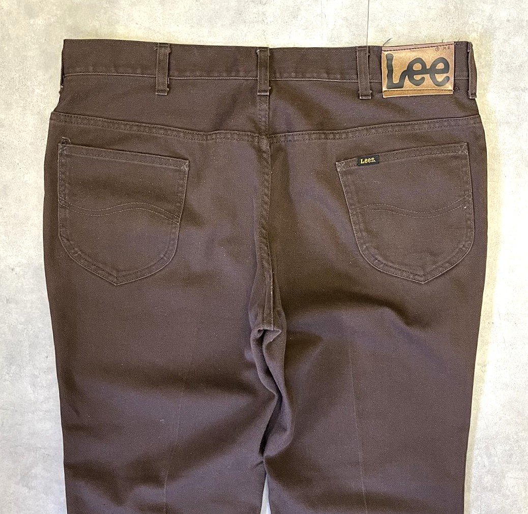 画像: 70'S Lee 200 カツラギ ブーツカット 42TALONジップ ブラウン USA製 (VINTAGE)