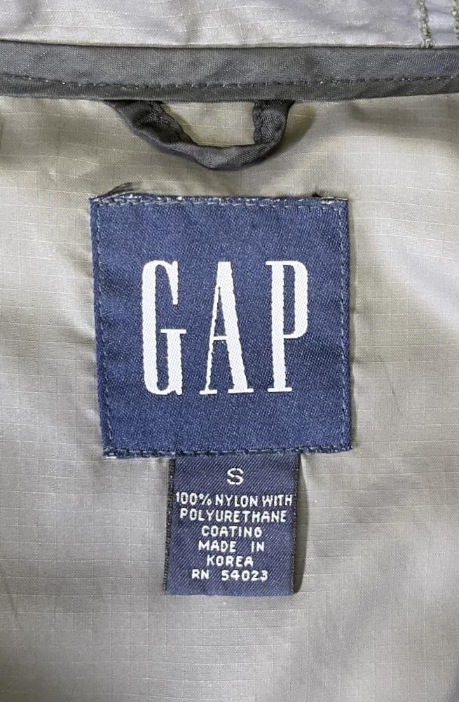 画像2: 90'S VINTAGE GAP by SEAN WOTHERSPOON 旧タグ ナイロン アノラック オリーブ/ブラック (VINTAGE)