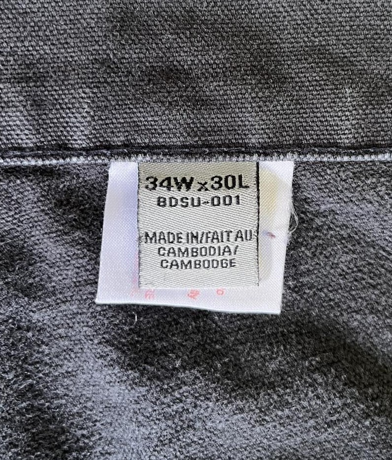 画像2: DAKOTA ダック ペインターパンツ ブラック W34L30 (VINTAGE)