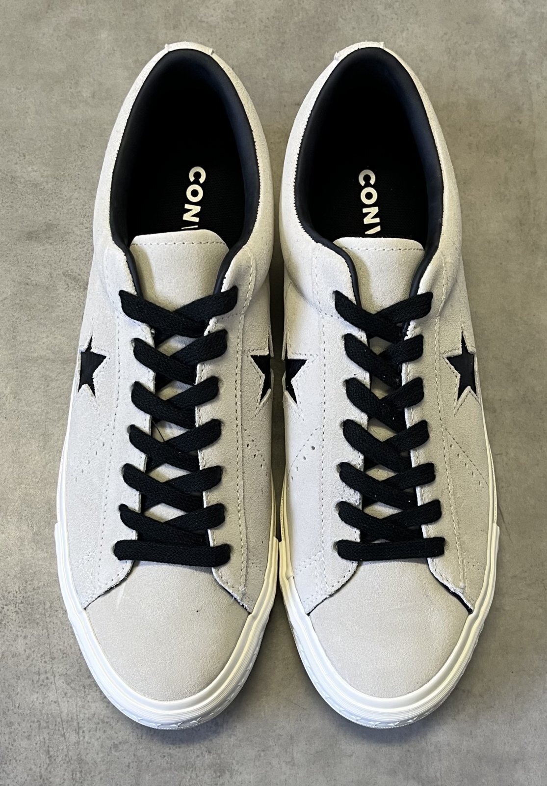 画像: CONVERSE "ONE STAR" スウェード ローカット ホワイト 箱付き (NEW)