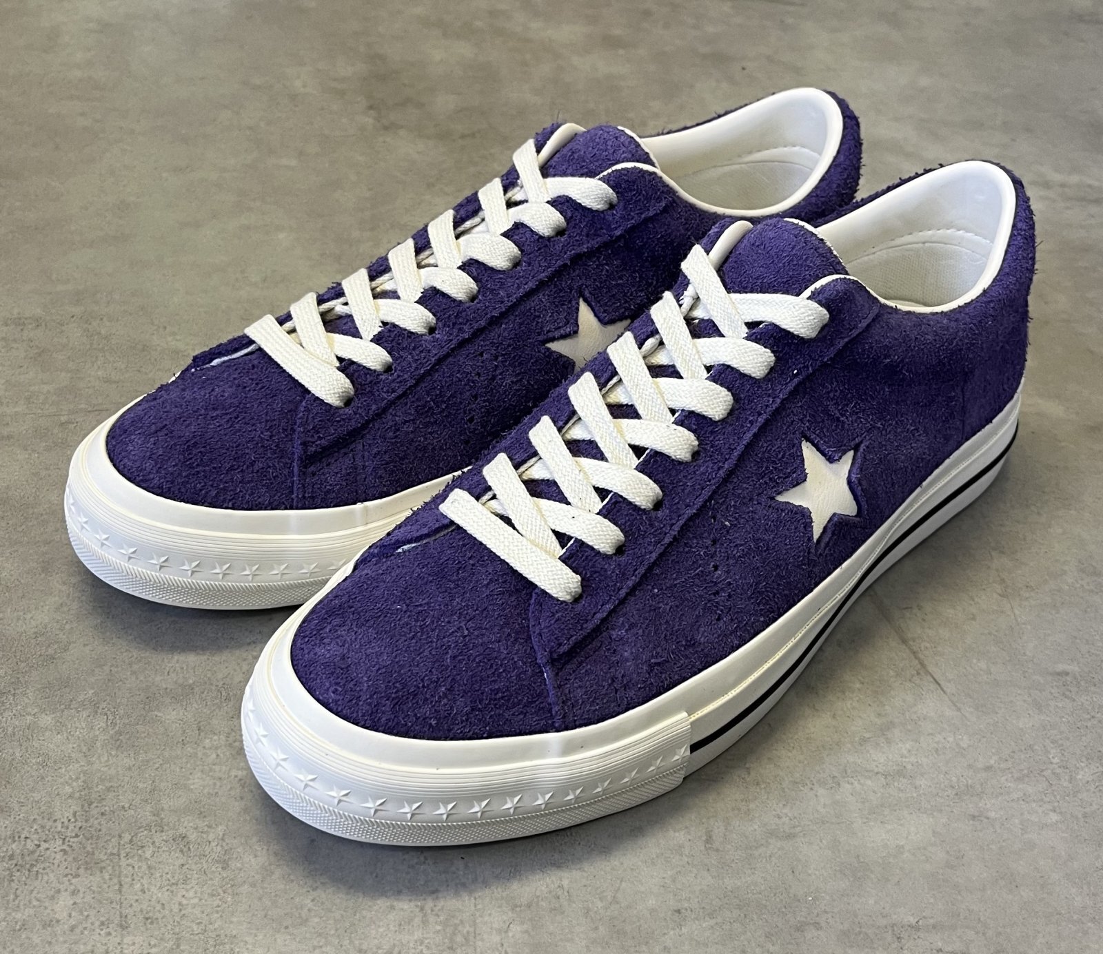 画像2: CONVERSE "ONE STAR" スウェード ローカット パープル 箱付き (NEW)