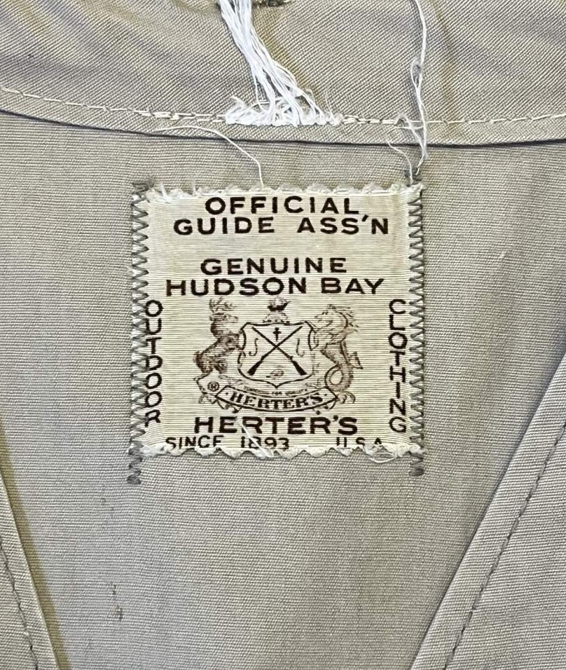 画像2: 70'S HUDSON BAY HERTER'S フィッシングベスト ベージュ (VINTAGE)