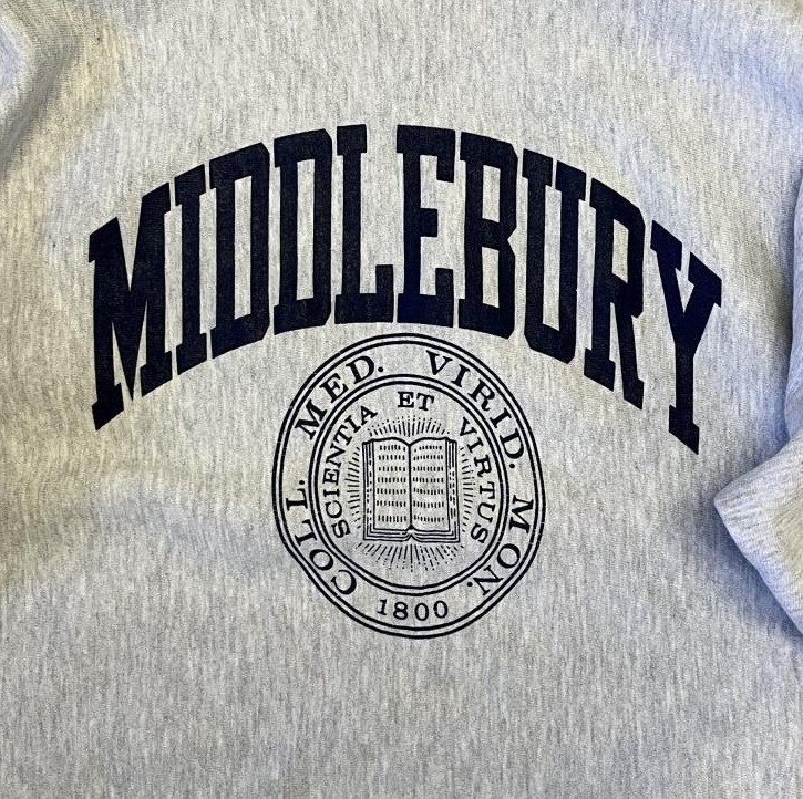 画像3: 90'S CHAMPION "MIDDLEBURY" 刺繍タグ リバースウィーブ グレー USA製 (VINTAGE)
