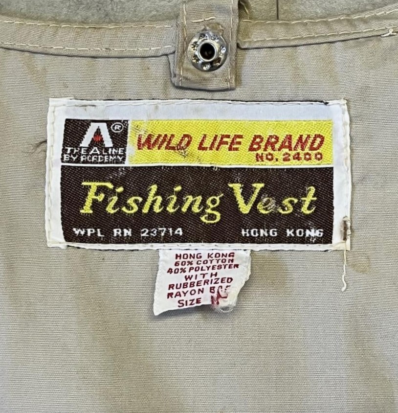 画像2: 80'S WILD LIFE BRAND フロント10ポケット フィッシングベスト ベージュ (VINTAGE)
