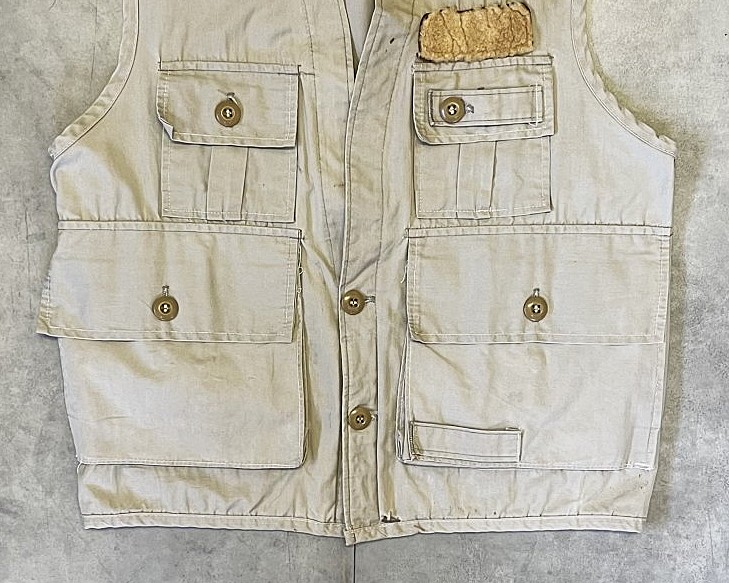 画像: 70'S HUDSON BAY HERTER'S フィッシングベスト ベージュ (VINTAGE)
