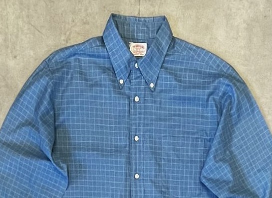 画像: 70'S McGREGOR "SCOTSET" コットン/ポリ BDシャツ グラフチェック (VINTAGE)