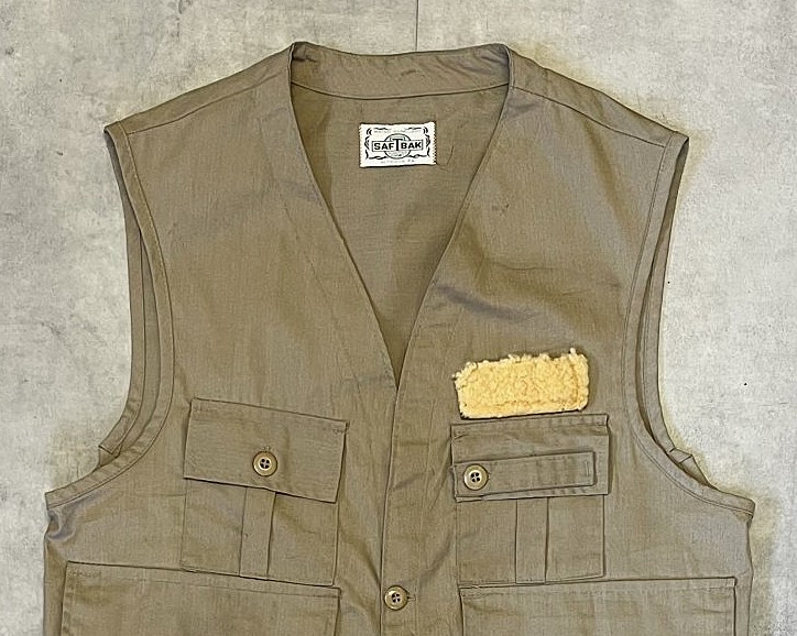 画像: 70'S SAFTBAK フィッシングベスト タン (VINTAGE)