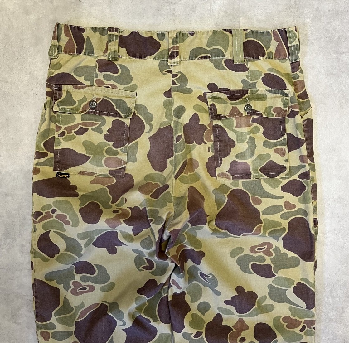 画像: 70'S DUXBAK ベイカーパンツ 42TALONジップ ダックハンターカモ (VINTAGE)