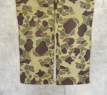 画像: 70'S DUXBAK ベイカーパンツ 42TALONジップ ダックハンターカモ (VINTAGE)